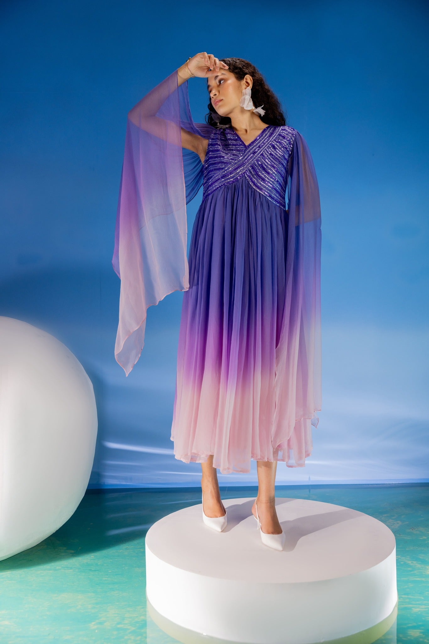 Ombre Mermaid Sequin Dress