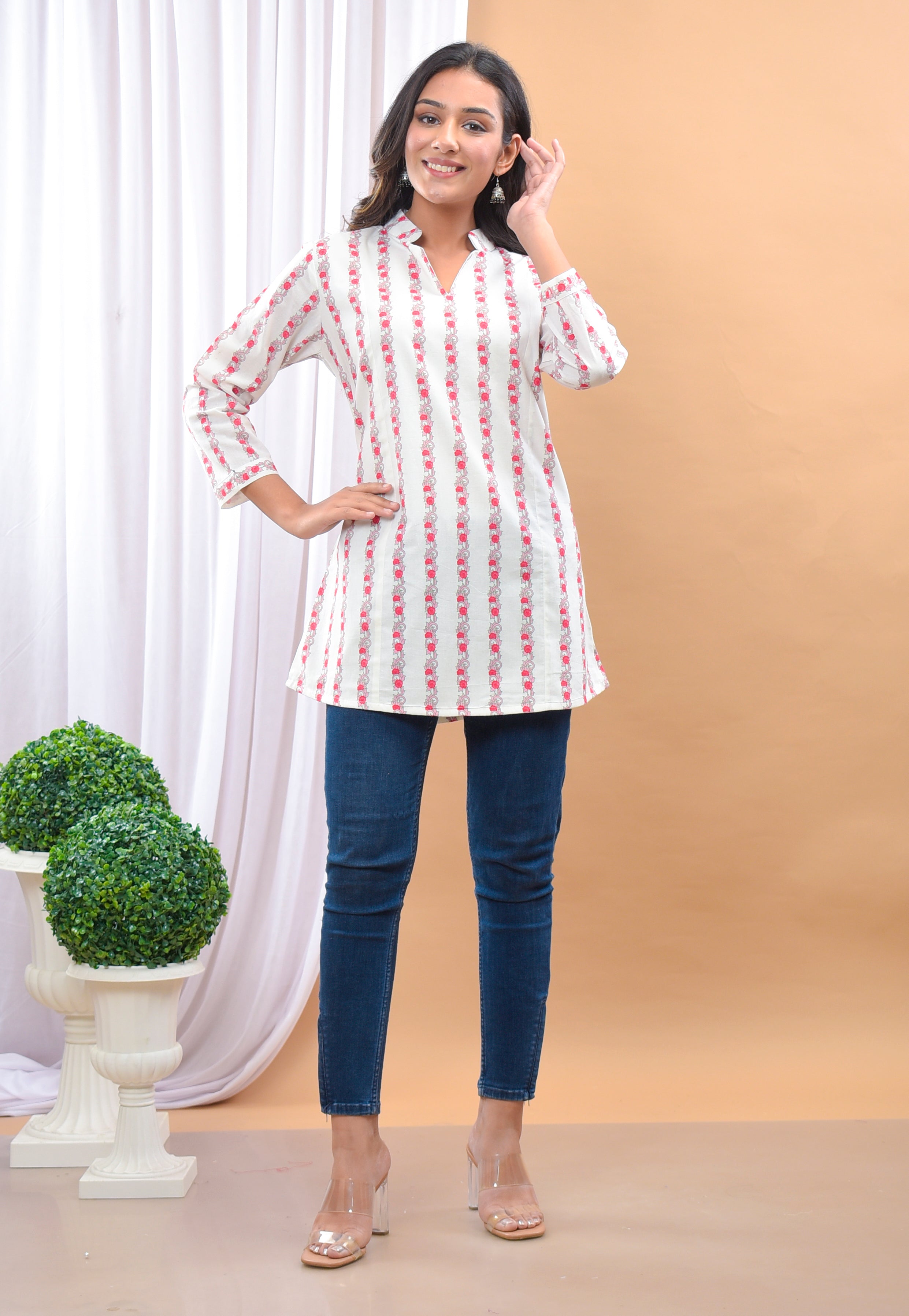 Mughal Border Short Kurti