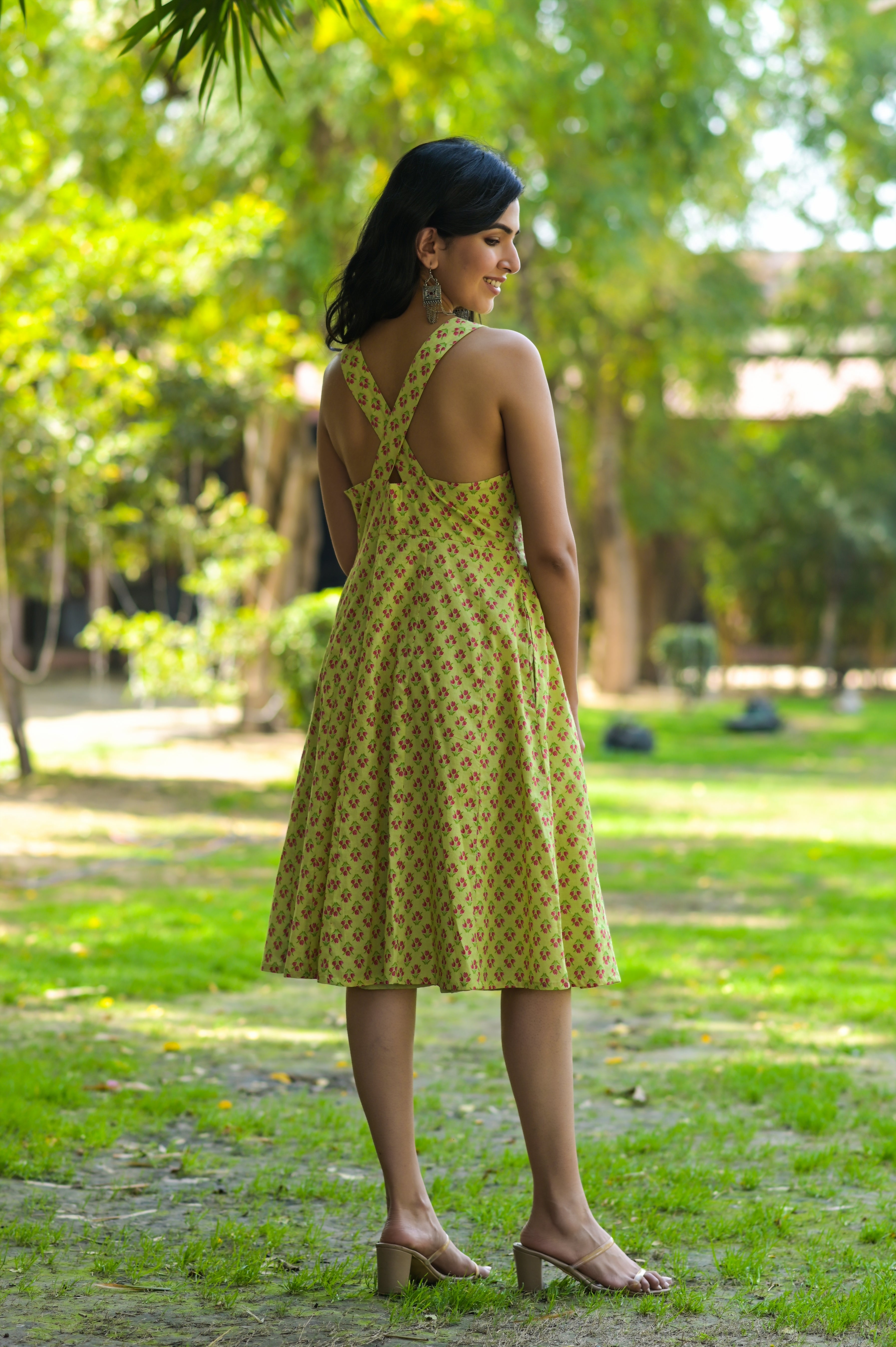 Green Buti Dress