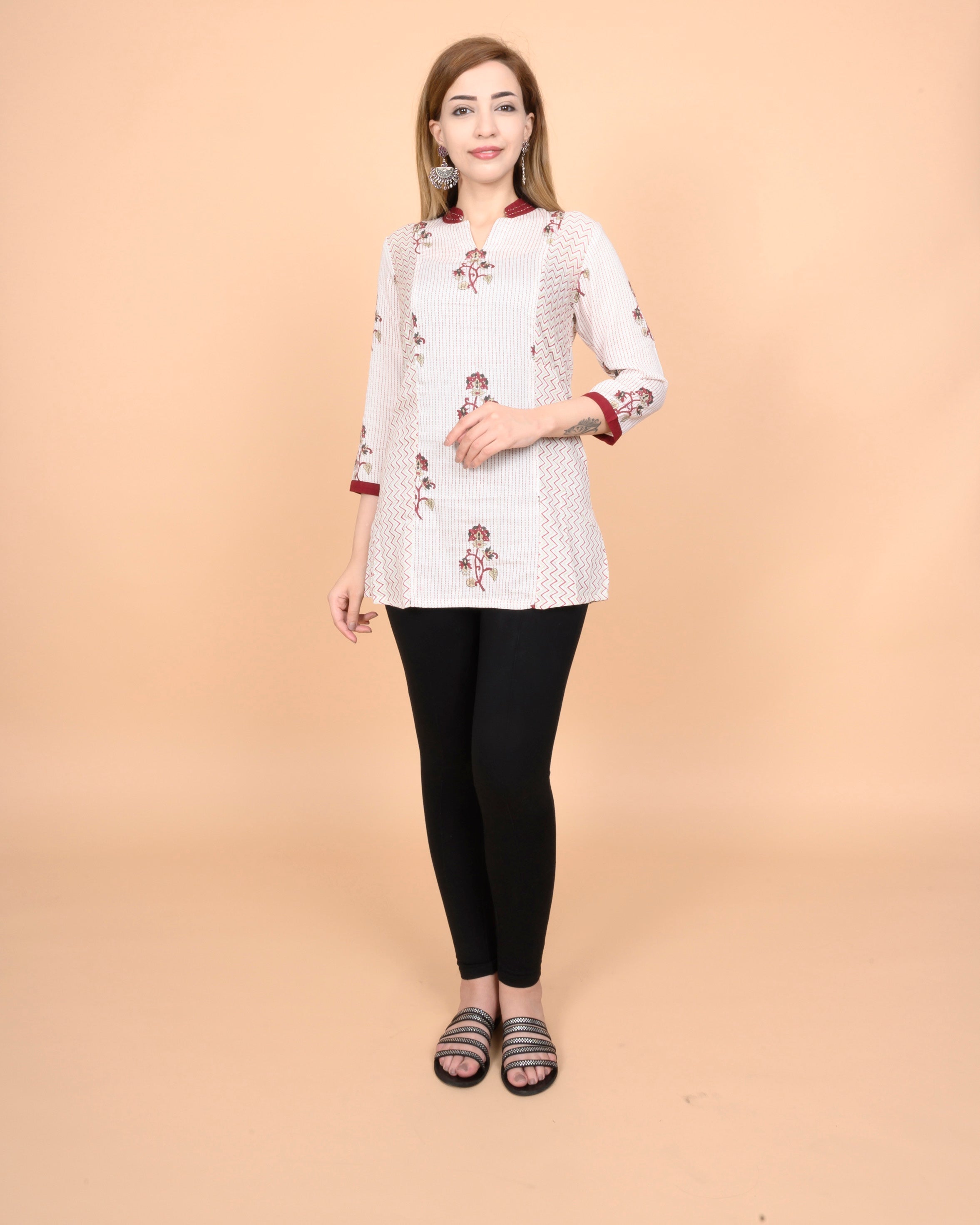 Dotted Block Kurti