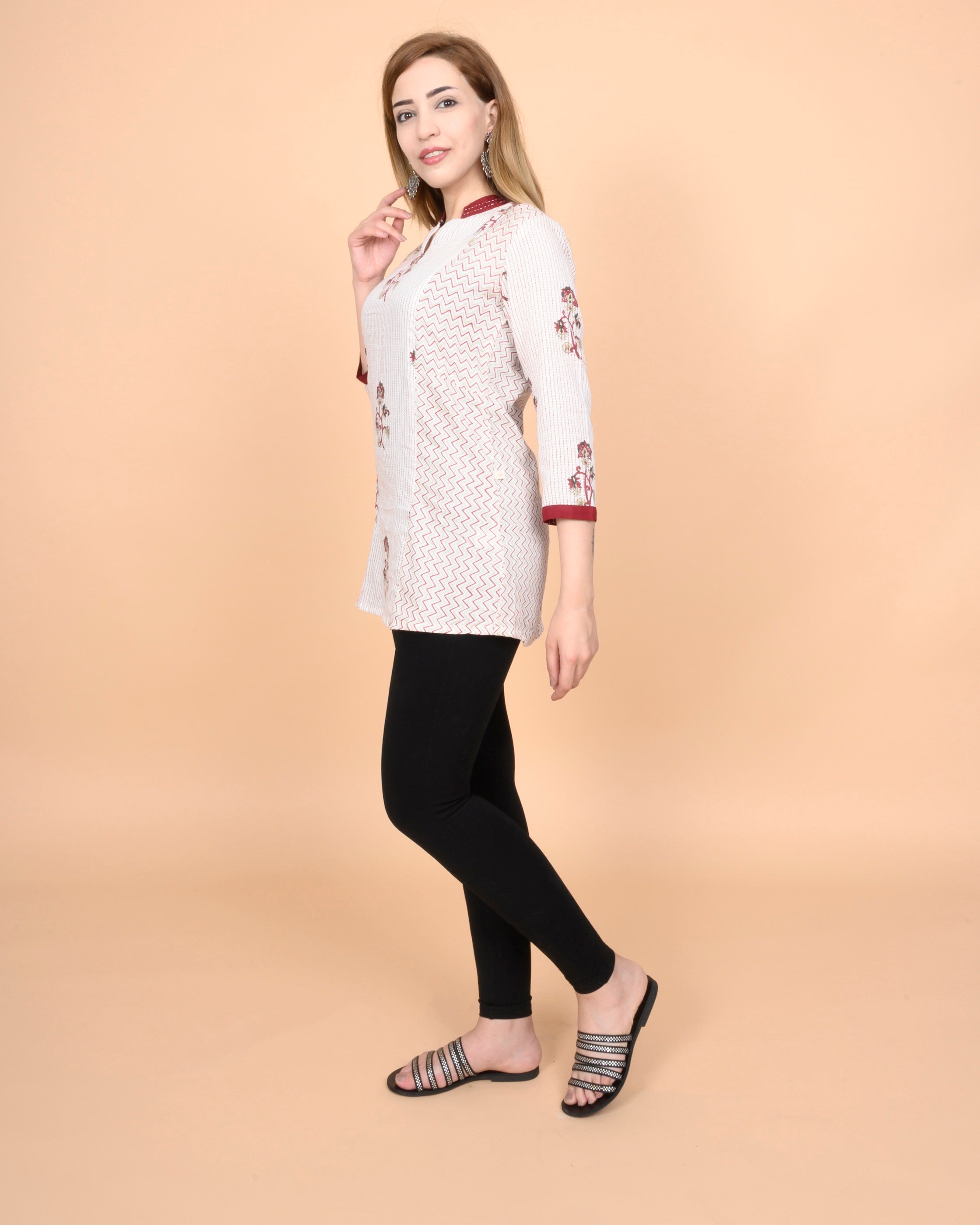 Dotted Block Kurti