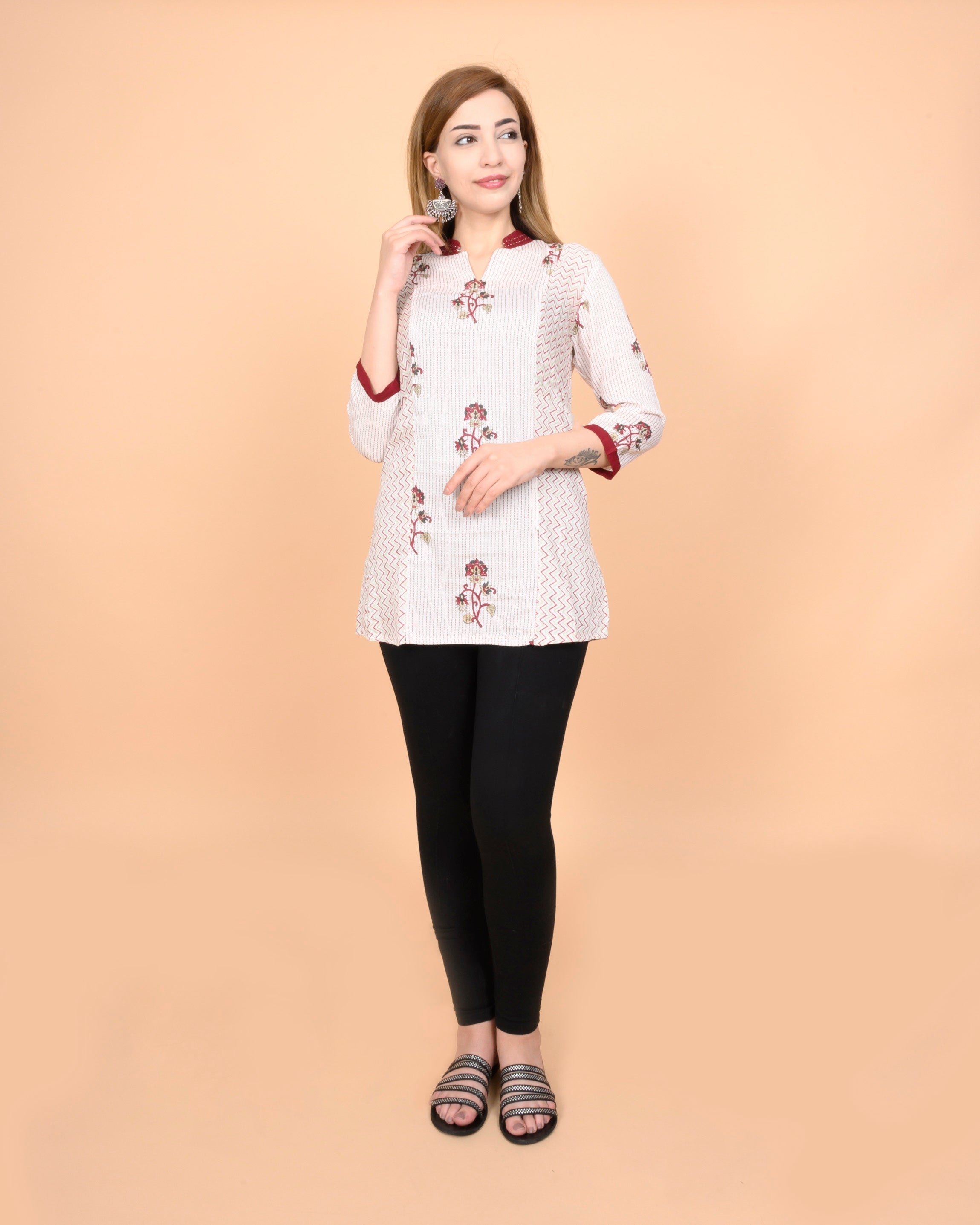 Dotted Block Kurti