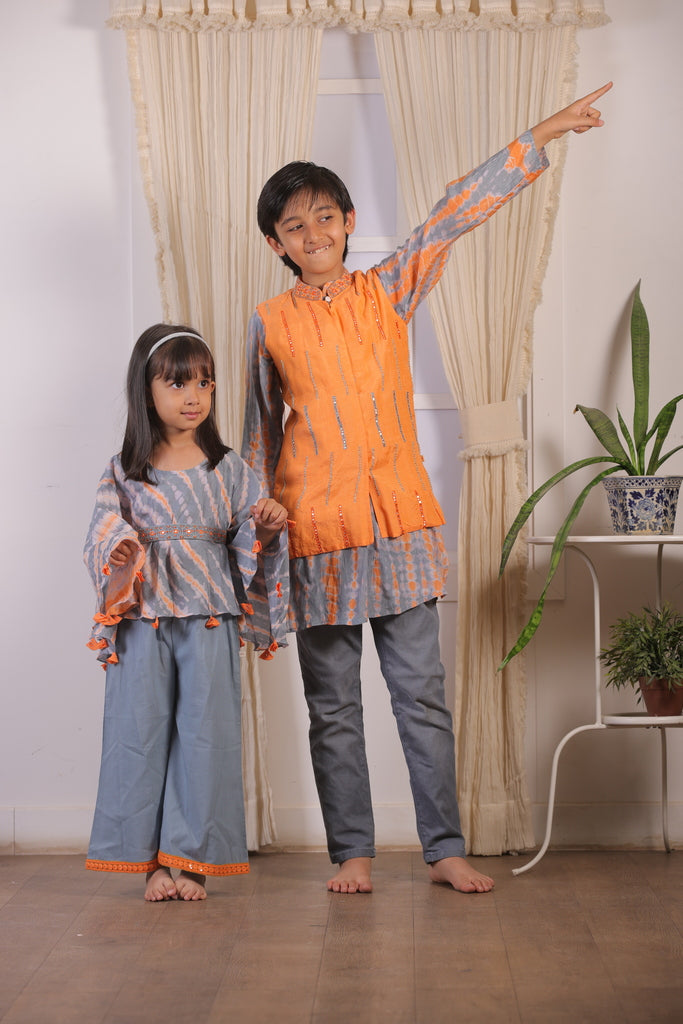 Dor Kids Kaftan Dress-2pcs