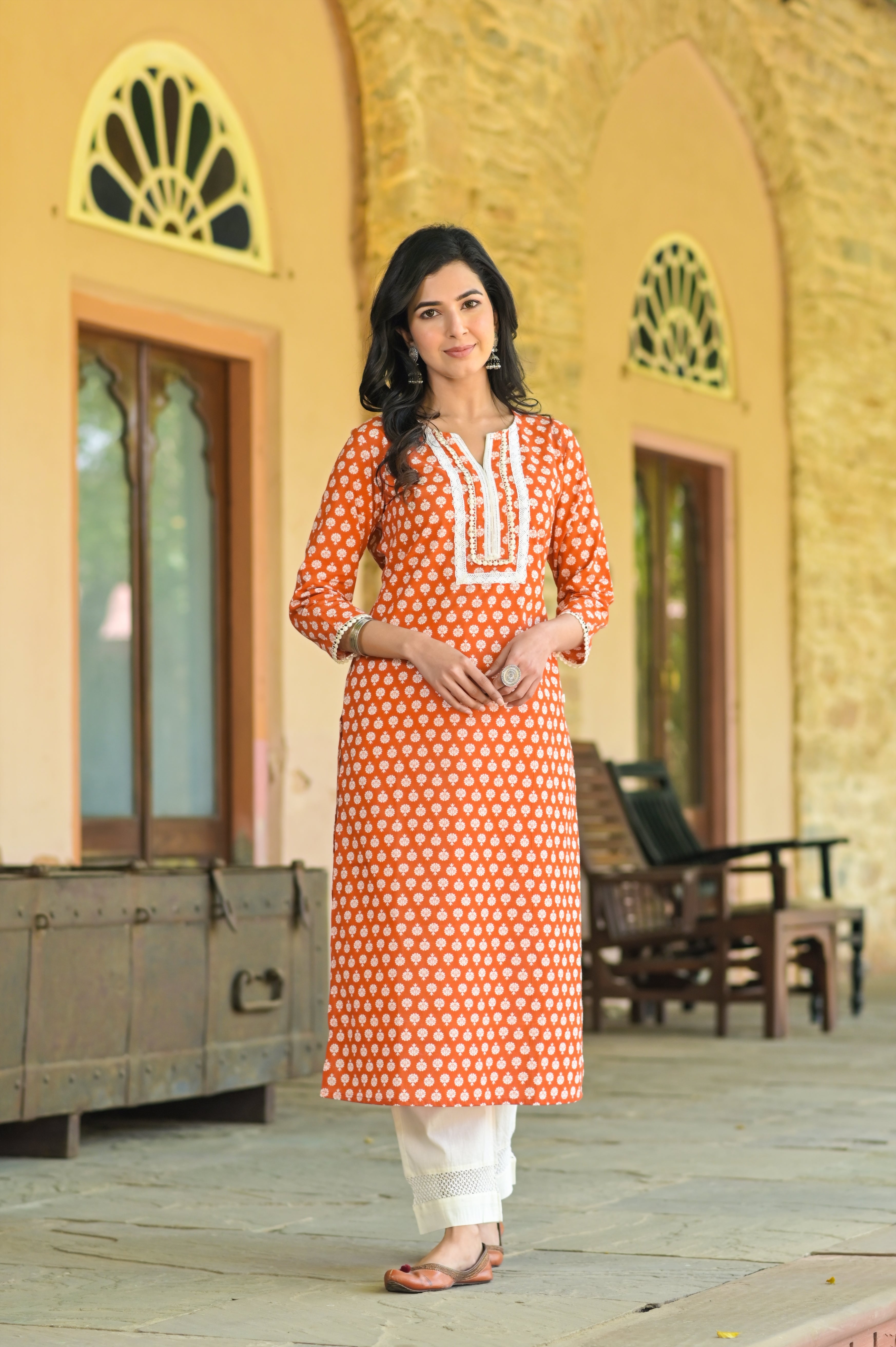 Rustic Lace Kurta