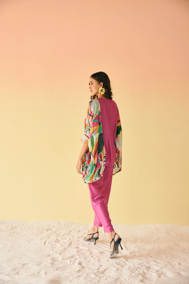 BELTED KAFTAN COORDSET WITH PANTS