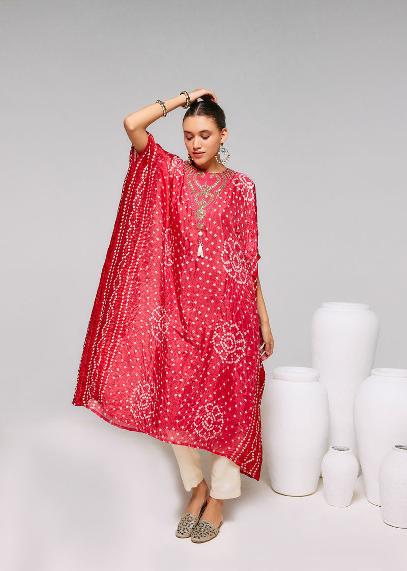 RED KAFTAN SET