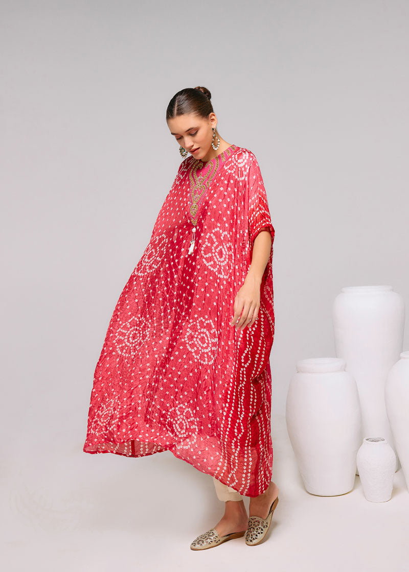 RED KAFTAN SET