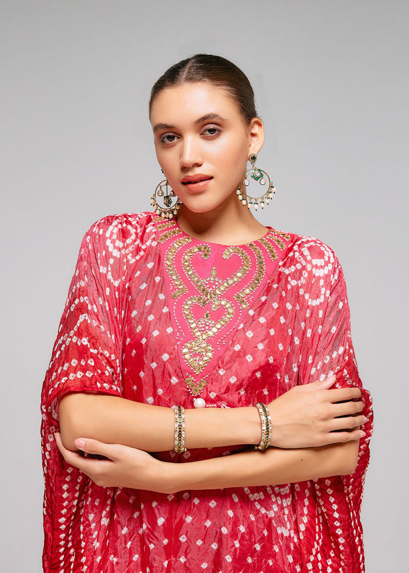 RED KAFTAN SET