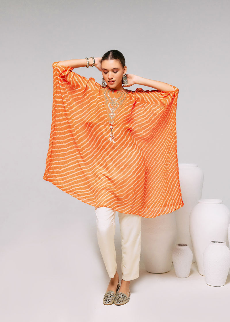 RUST ORANGE KAFTAN (Set of 3)