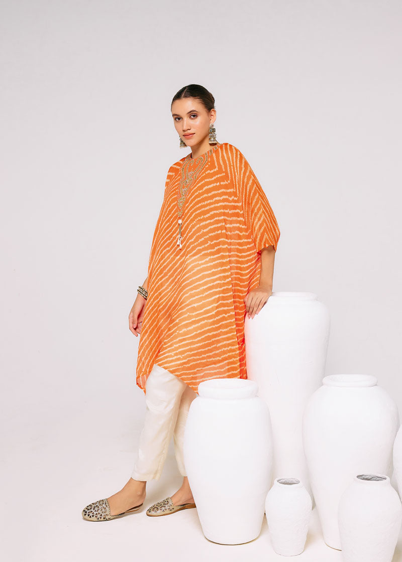 RUST ORANGE KAFTAN (Set of 3)